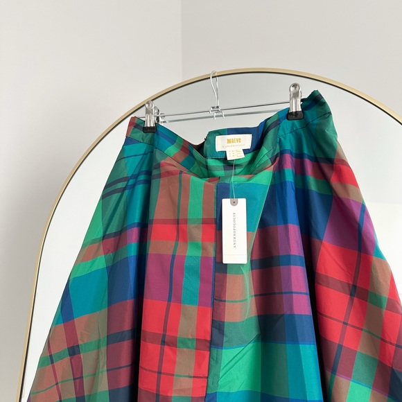 Maeve Colorful Plaid A-Line Skirt - Picture 4 of 5